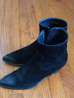 Saint Laurent Lukas Boots Black Suede 43/10